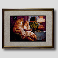 クロスステッチ刺繍額装-2