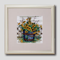 クロスステッチ刺繍額装-4