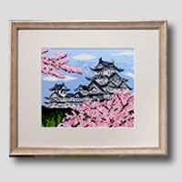 クロスステッチ刺繍額装-28