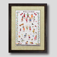 クロスステッチ刺繍額装-45