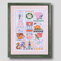 クロスステッチ刺繍額装-22