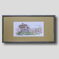 クロスステッチ刺繍額装-24