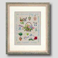 クロスステッチ刺繍額装-34