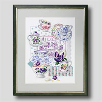 クロスステッチ刺繍額装-17