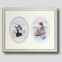 クロスステッチ刺繍額装-38