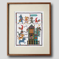 クロスステッチ刺繍額装-13