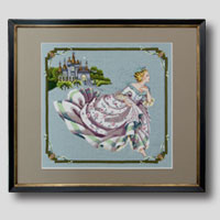 クロスステッチ刺繍額装-33