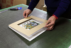 刺繍の取り付け・組み立て