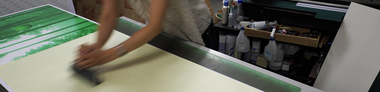 書、水墨画の裏打ちと額装