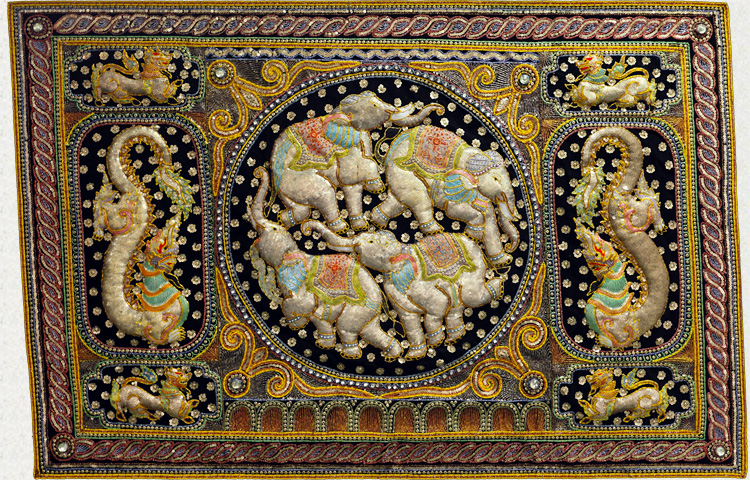 タイの少数民族の刺繍−1