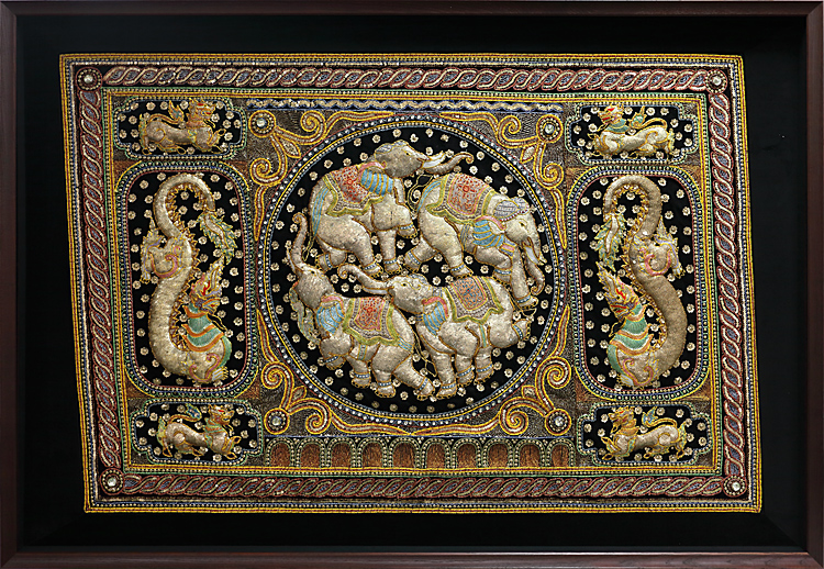 タイの少数民族の刺繍