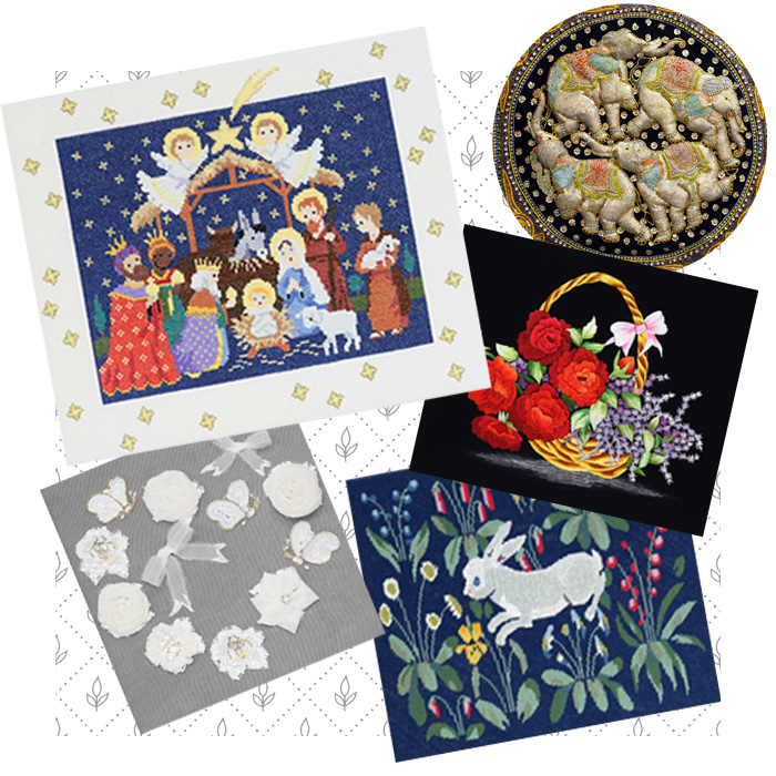 刺繍額縁 刺繍額装