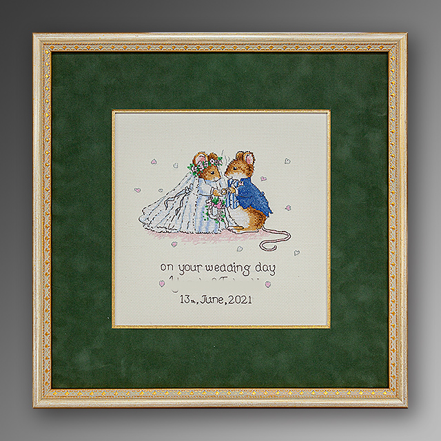 刺繍額縁 刺繍額装